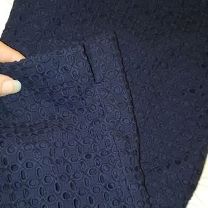 🥰Talbots Eyelet Navy Petite Pant